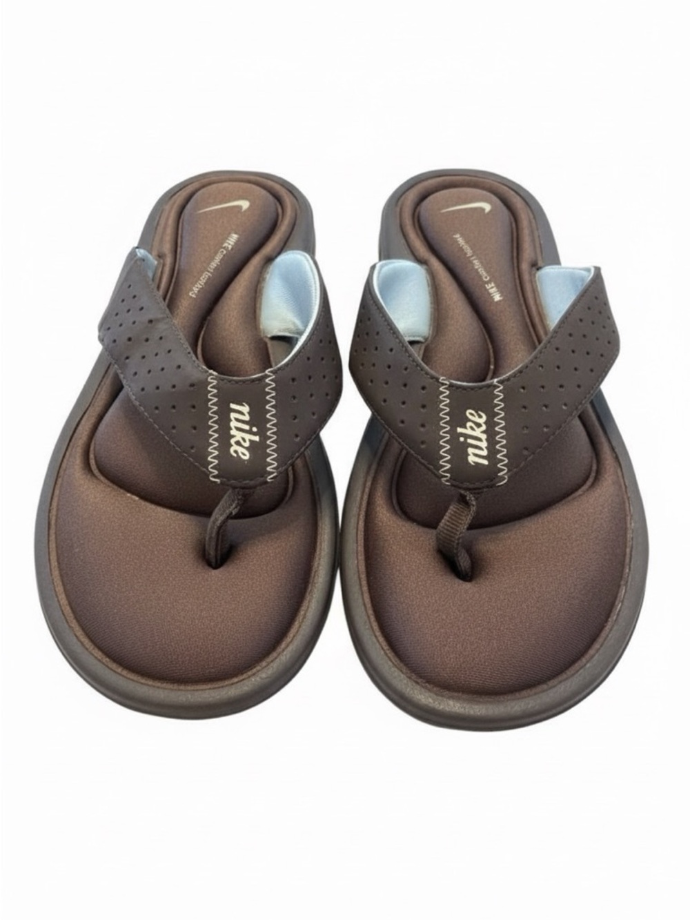 Nike Brown Padded Thong Sandals